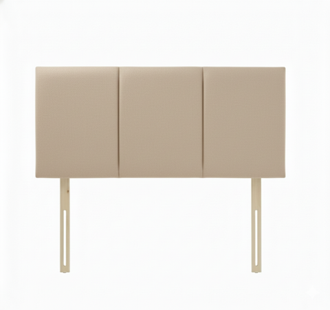 Suede Natural Tulip Headboard