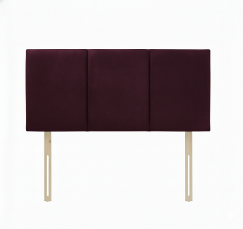 Suede Aubergine Tulip Headboard