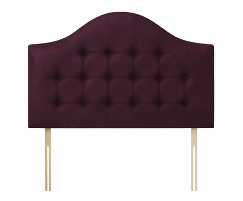 Suede Aubergine Victor Headboard