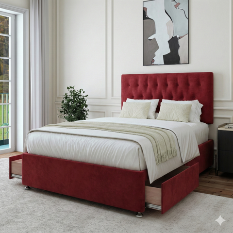 Suede Divan Bed