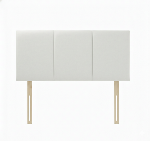 Suede White Tulip Headboard