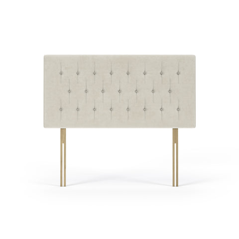 Naples Velvet Cream Lona Headboard
