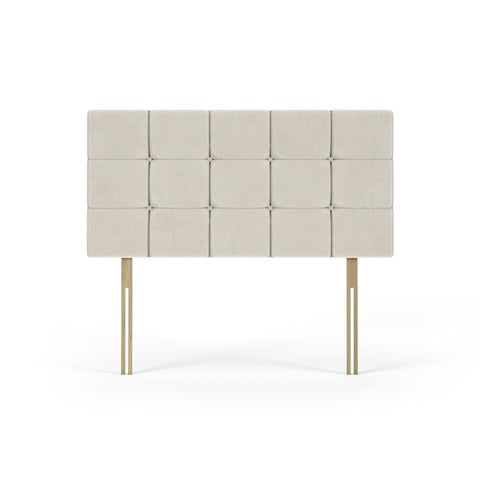 Naples Velvet Cream Pearl Headboard