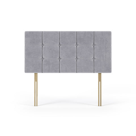 Naples Velvet Seal Grey Pearl Headboard