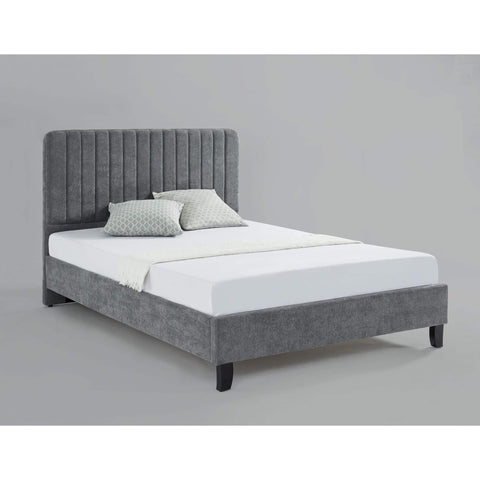 Livingstone Fabric Bed Grey