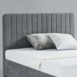 Livingstone Fabric Bed Grey