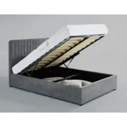 Livingstone Fabric Bed Grey