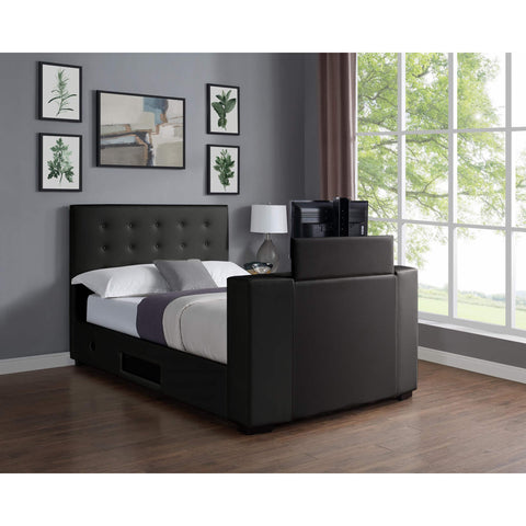 Marbella PVC TV Bed Black