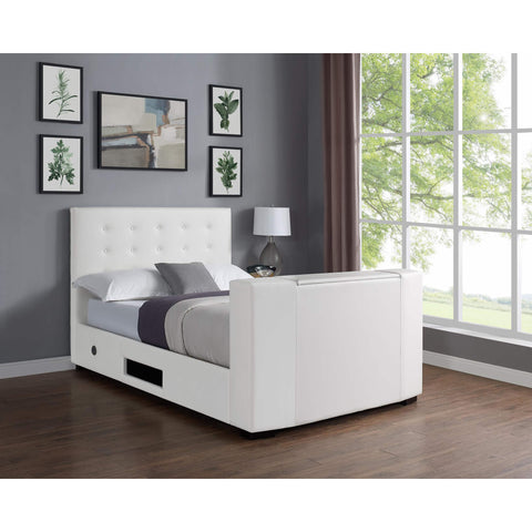 Marbella PVC TV Bed White