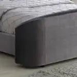 Oregon Velvet Bed Silver