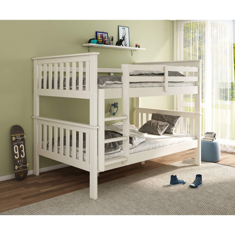 Oslo White Quadruple Bunk Bed