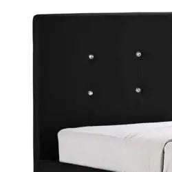 Quartz Storage PU Bed Black