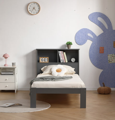 3'0 EASTON SHELF BED GREY