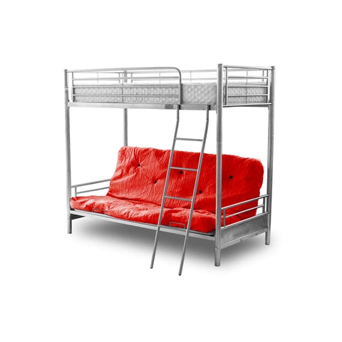 Alaska Futon Bunk Bed Silver