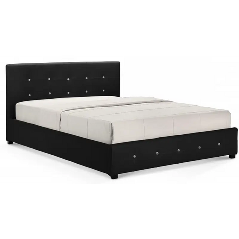 Quartz Storage PU Bed Black
