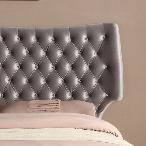 Ashbourne Velvet Bed Grey