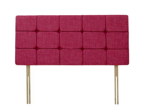Suede Aubergine Pearl Headboard