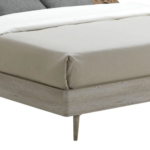 Belvoir Bed Grey Oak & Mocca Fabric