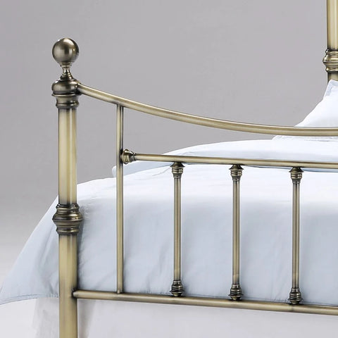 Charlotte Antique Brass Bed