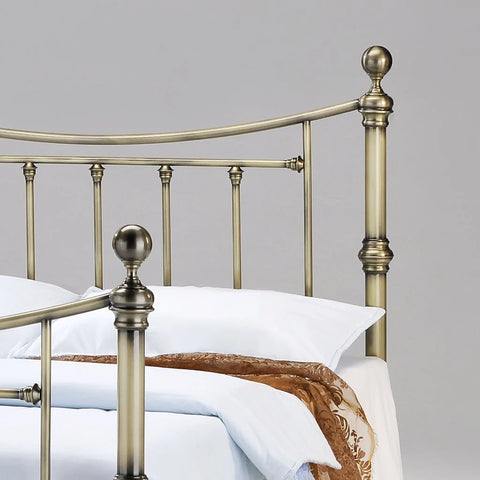 Charlotte Antique Brass Bed