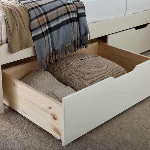 2 Chester White Under-bed Storage Drawers