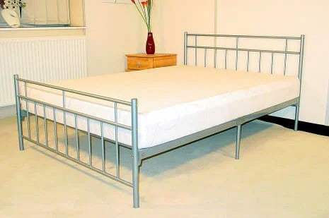 Davina Metal Bed Silver