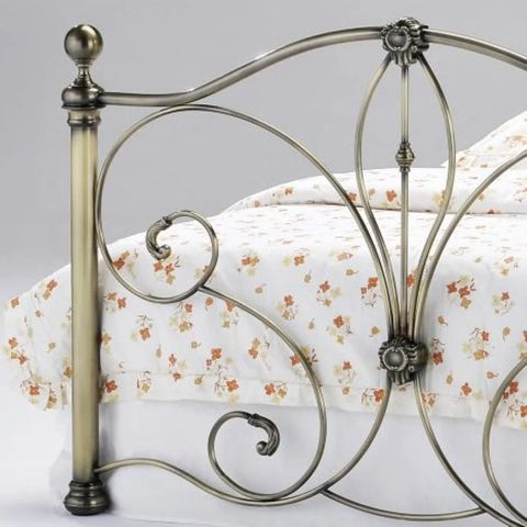 Diane Antique Brass Bed