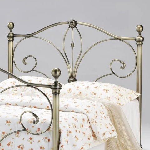 Diane Antique Brass Bed