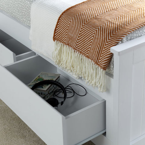 Enzo Wooden 3 Drawer Storage Bed