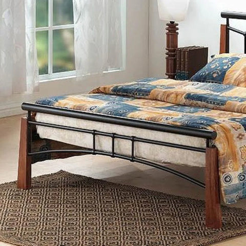 Franklin Bed Black/Dark Oak