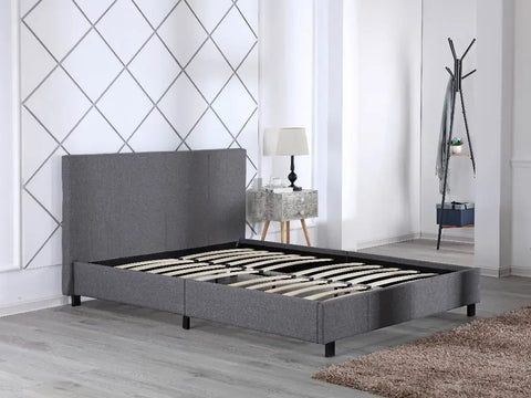 Fusion Fabric Bed Grey