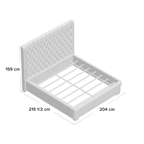 Genesis Linen Bed Dark Grey