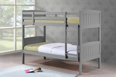 Hayes Solid Wood Bunk Bed Grey