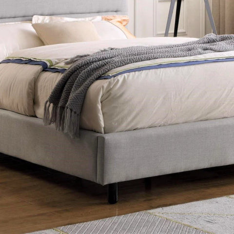 Malibu Velvet Bed Light Grey