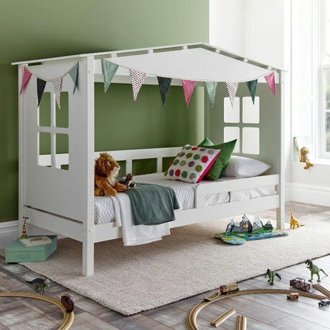 Mento White Wooden Treehouse Bed