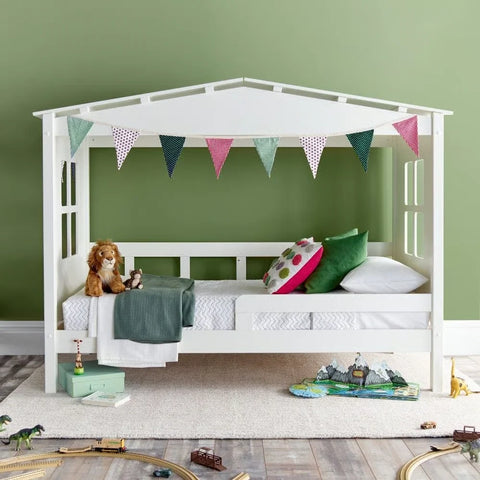 Mento White Wooden Treehouse Bed