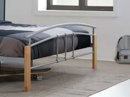 Tetras Bed Silver & Beech