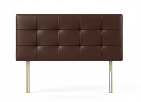 Faux Leather Malaga Chocolate Pearl Headboard