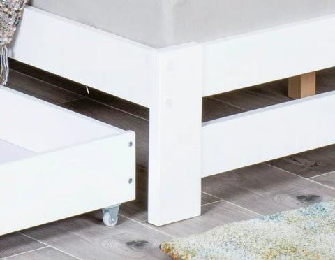 XIAMEN BED WHITE  ( 1 BOX)